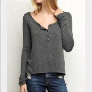 Brandy Melville soft stretchy grey crewneck s/m
